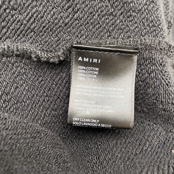 100% Auth NWT Amiri Black Coffee Graphic Print Crew Neck Sweatshirt Oversized M - Picture 6 of 11
